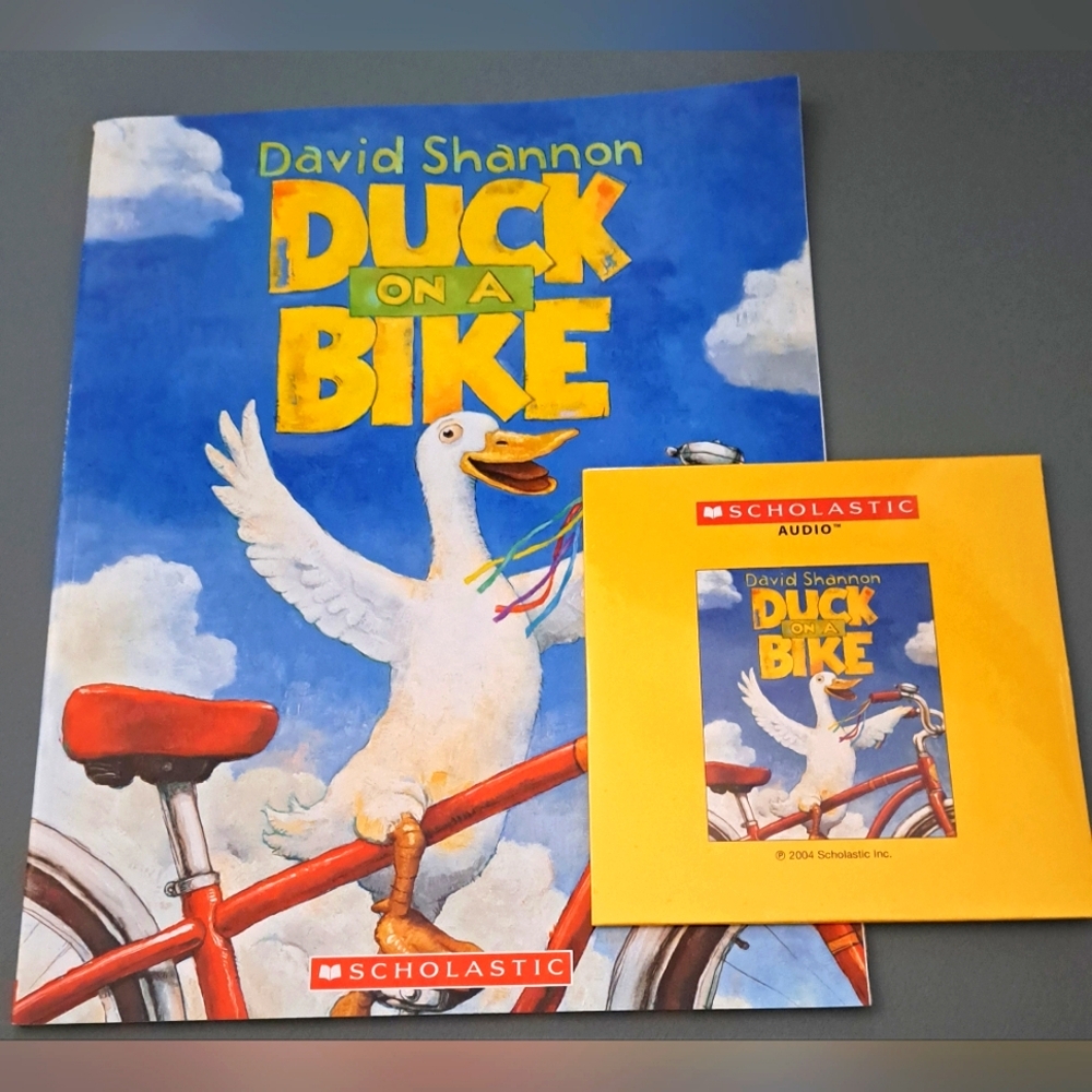 New Scholastic Duck on a Bike Book and CD Set